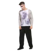 Halloween Horror Costume Demon Vampire Costume Horror Skull Print Set Suitable For Adult Holiday Party Performances - Multicolor - View 5