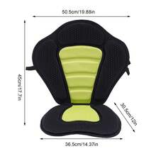 ZhdnBhnos Deluxe Padded Kayak Seat, Fishing Boat Seat With Storage Bag, Detachable Backpack Bag Back Canoe Backrest Adjustable - VARIANT - View 3
