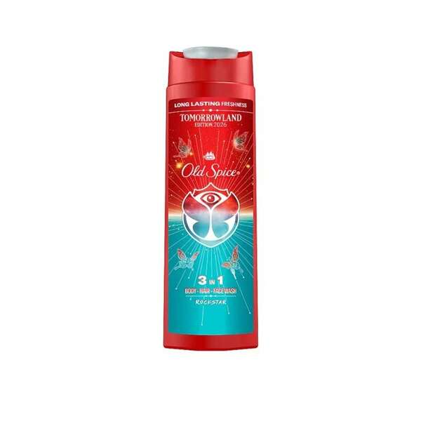 Old Spice أولد سبايس جل استحمام 3 في 1 400 مل - برغموت، تفاح، نوتات خشبية، لافندر، جل استحمام