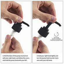 Dispensador de champú y acondicionador para Pared de Ducha, 3 cámaras, Botellas Recargables de champú y acondicionador con Etiquetas Impermeables - 3 BNegro - Ver 5