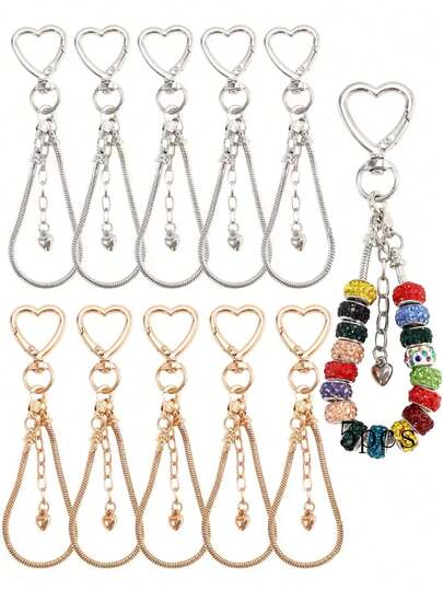 20pcs Creative Beaded Keychain Set, Suitable For Bag And Cup Charms, Car Keychains, Perfect Gift For Her/Him, Back To School, Teacher's Day, Thanksgiving, Christmas