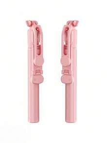 1pc 67in/170cm Portable Selfie Stick With Wireless Remote & Fill Light, Extendable Tripod Stand Compatible With IPhone 15/14 Pro Max/13/12/11 Android Smartphones, Black/Pink/White Available, For Photography, Videography And Live Streaming - Multicolor - View 16