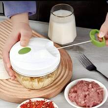 1pc Manual Vegetable Chopper, Multi-Function Garlic Grinder, Vegetable Slicer, Creative Fruit Crusher, Manual Garlic Grinder, Kitchen Gadget, Convenient Cooking Tool, Kitchen Utensil - Other - View 4