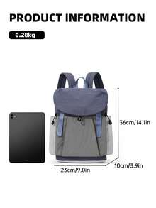 myco bags Outdoor Nylon Women's Backpack, Multi-Functional Daily Use Bag, Multi-Pocket Lightweight Travel Bag, Large Capacity Minimalist Student Schoolbag, Convenient - Multicolor - View 4