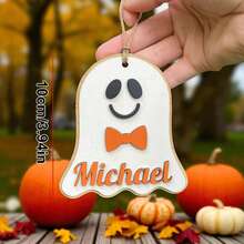 Personalized Acrylic Candy Corn Halloween Boo Basket Tag, Custom Name Halloween Basket Tag, Ghost Boo Bag Tag, Trick Or Treat Bag Tag,Personalized Halloween Basket Accessory, Boo Basket Filler, Halloween Name Tag, Custom Ghost Tag, Halloween Gift. - F-halloween Basket Ornament - View 16
