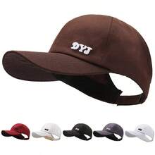 1pc Letter Casual High Ponytail Baseball Cap For Women, Summer Outdoor Travel Versatile Sun Hat UV Protection - Multicolor - View 1