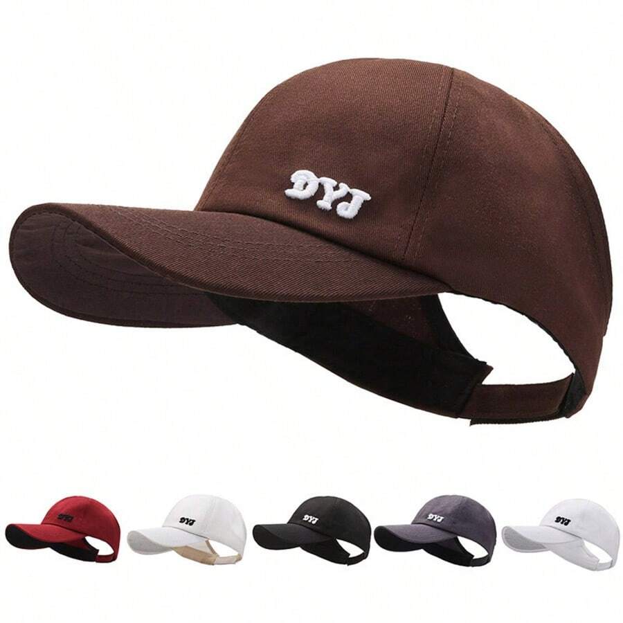 1pc Letter Casual High Ponytail Baseball Cap For Women, Summer Outdoor Travel Versatile Sun Hat UV Protection - Multicolor - View 1