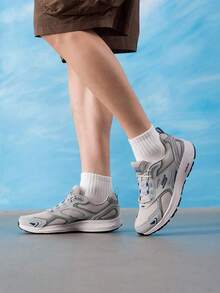 Skechers 男士跑步鞋 GO RUN CONSISTENT 舒適日常戶外運動跑步鞋 220034-GYBL - 灰色/藍色 - 查看 5