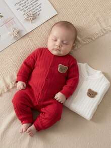 Nika Baby Acalanto Baby Romper Set - 紅色 - 查看 1