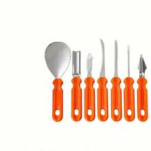 7pcs/12pcs Pumpkin Carving Set, Halloween Pumpkin Decoration Tools, Stainless Steel Sculpture For Halloween Decoration, Lantern, Halloween Gift - View 13