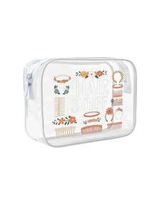 PVC Hair Accessories Makeup Bag, Travel Storage Bag - Girls Lightweight Makeup Bag, Portable Makeup Bag, Large Capacity For Cruise Travel, Back To School, Halloween - Multicolor - View 12