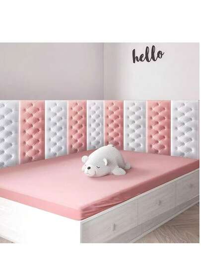 Paneles de pared de espuma 3D autoadhesivos - Textura de plástico gruesa y duradera, fácil de cortar e instalar, reutilizable para decoración de cabecera y pared de cocina moderna, acabado mate, alternativa de papel tapiz 3D amigable para DIY, adecuado para el hogar, habitación de adolescentes, dormitorio, sala de estar - Decoración de cabecera suave y creativa, superficie texturizada, decoración brillante, adecuado para paredes y muebles, renovación de la habitación, decoración del hogar
