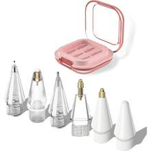 Replacement And Modification Nib Set For Apple Pencil, 6-Piece New Set Compatible With Pencil Pro/1st Gen/2nd Gen, Replaceable Paperless Hybrid Writing And Drawing 6-Nib Combination Kit - Multicolor - View 2