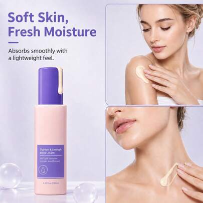 Crema Corporal Reafirmante y Suavizante con Complejo Reafirmante 6%, Hidratación Duradera para Piernas, Brazos y Vientre