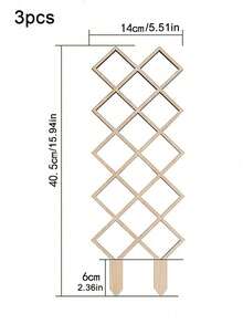 Square Hollow Pattern Plant Trellis, Provides Vertical Support For Potted Vines And Flowers; Space-Saving Gardening Support Rack Suitable For Indoor And Outdoor Use - Multicolor - View 12