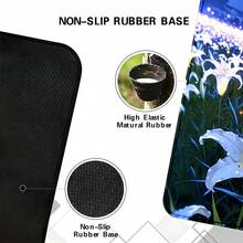 YUFZX 1pc Extra Large Extended Moonlit Starlight Lily Flower Sea Pattern Mouse Pad, With Non-Slip Rubber Bottom And Stitched Soft Cloth Material Keyboard Pad. Quiet Night Sky Healing Floral Landscape Aesthetic With Non-Slip Rubber Bottom And Stitched Soft Cloth Material Keyboard Pad, Suitable For Gaming, Home Office And Learning Scenarios. - View 6