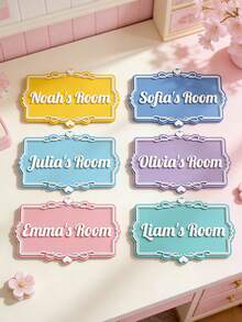 客製化印刷門牌：個性化設計，高品質材質製成。這些個性化門牌（包含客製化印刷臥室門牌） - 彩色 - 查看 12