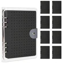 Sổ trưng bày huy hiệu 8 trang, bìa đựng sưu tập và trao đổi huy hiệu di động, bìa PVC trong suốt, thiết kế chống bụi và chống trầy xước dung lượng lớn, phù hợp để lưu trữ và trưng bày huy hiệu, ghim cài, huy chương, sổ lưu trữ chuyên dụng cho người sưu tập huy hiệu - Nhiều màu - Xem 12