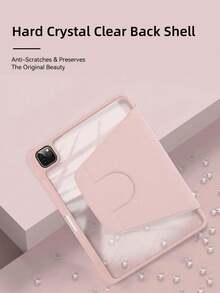 DANYCASE 360°旋转保护壳，兼容A16 Air 11/13 M3 2025、Mini 7 A17、Pro 2024 11/13 M2、Pro 2024 11/13 M4、Pro 11、Pro 12.9、Air 5/4 10.9（第10/7/8/9代）、Mini 6、Pad SE 11英寸 - 粉色 - 查看 8