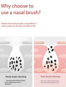 5pcsSilicone Nose Cleaning Brush Is Suitable For Blackhead And Pore Cleaning, Massage Tool, Daily Skin Care, School, Family, Travel, And Gift Giving - Multicolor - View 8