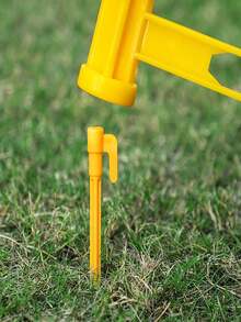 1PC Camping Tent Stake Hammer, Durable Plastic Ground Stake Puller Tool, Lightweight Portable Tent Stake Remover, Suitable For Outdoor Hiking And Camping - C - View 7