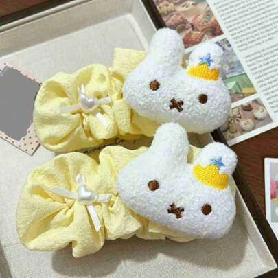 1pc 2026 New Miffy Plush Doll, Miffy Plush Doll Cute Hair Clip, Adorable And Highly Attractive, Suitable For Birthday, Party, Holiday, Fan And Gift, Surprise Doll, Gift For Friends And Family, Random Style