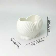 Heart-Shaped Shell Design Bathroom Storage Rack, Art Studio Pen Holder, Bathroom Storage Accessories, Makeup Brush Holder - A - View 1