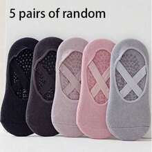 Women's Non-Slip Yoga Socks (1/3/5/6/10 Pairs) – Non-Slip Neutral Medical Style Socks With Ankle Support And Cushioning - Multicolor - View 16