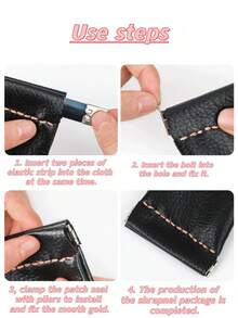 Storage Bag With Snap Closure For Earphones, Wallet, Jewelry, Coin Purse, Small Tools, DIY Coin Purse, Auto-Closing, Convenient And Quick Storage - A - View 4