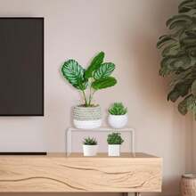 1/3/6pcs Acrylic Display Stand, Acrylic Display Riser, Transparent Display Rack, Suitable For Shelves, Desserts, Cupcakes, Candies, Food, Desktop Collectibles, Product Display Stand, Figurines, Jewelry Display Rack - Clear - View 7