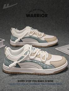 Warrior Men's Board ShoesSpring And SummerComfortable Modest Style Casual Yet Sleek Sneakers Applicable Throughout The Year Wear-Resisting All-Day Wear Training Sneakers Running Shoes - Beige/Green/Khaki - View 1