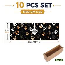 1pc Paw Print Pattern Rubber Faucet Splash Guard, Farmhouse Style Kitchen Home Decor Bathroom Faucet Splash Guard, Mudguard, Moisture-Proof Non-Slip Faucet Pad, Kitchen Countertop Accessory. Protect Your Kitchen Countertop. - Multicolor - View 12