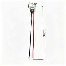 5/10 buah Kabel Ekstensi Tipe-C 2 Inti, Steker Pipih Transparan dengan Indikator LED, Struktur Kabel yang Diperkuat, Kabel Ekor Betina Tipe-C yang Dapat Disolder, Cocok untuk Modifikasi Kabel DIY - Clear - View 3