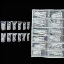 120pcs Crystal Nail Extension Tips, Multiple Shapes Transparent Acrylic Fake Nails, Multi-Size Nail Extension Tips Set, Suitable For Nail Salon And Home DIY Nail Art - Multicolor - View 7