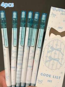 1支/4支/8支 櫻桃可擦拭自動鉛筆（4支/盒）隨機顏色與款式，0.5mm 2B 學生鉛筆，無需削鉛筆，可替換筆芯，書寫順滑，內建橡皮擦，學生考試鉛筆，適合素描與繪圖，專業藝術創作鉛筆，開學用品，學校用品 - 隨機 - 查看 5