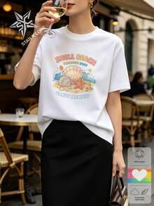 Women T-Shirts - 白色 - 查看 1