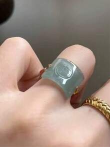 1件新款中式復古優雅古典編繩戒指，適合女性在任何場合佩戴，送給親人的節日禮物 - 彩色 - 查看 4