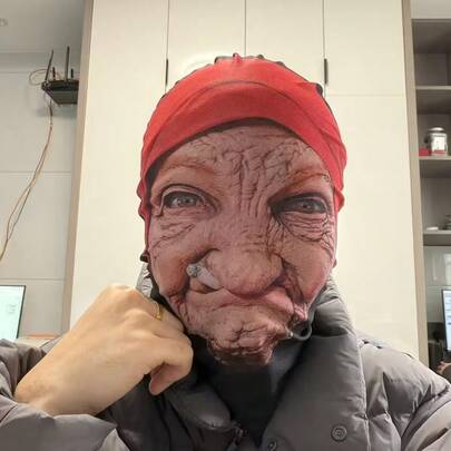 萬聖節道具 全新 3D 列印全臉面具 TungTungTung Sahur 男士網格面具 派對用品 趣味角色扮演道具 新奇小物