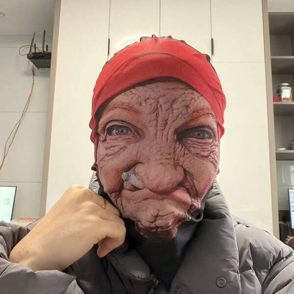 Halloween Props Brand New 3D Printed Full Face Mask TungTungTung Sahur Men's Mesh Mask Party Supplies Funny Role Play Props Novelty