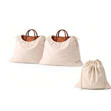 Handbag Faux Suede Dust Bag | Reusable Drawstring Bag, Suitable For Wallets, Shoes And Travel | Fabric Dust Box Organizer | Closet And Wardrobe Wallet And Clutch Storage Bag - Multicolor - View 1