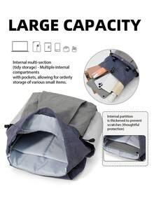 myco bags Outdoor Nylon Women's Backpack, Multi-Functional Daily Use Bag, Multi-Pocket Lightweight Travel Bag, Large Capacity Minimalist Student Schoolbag, Convenient - Multicolor - View 5