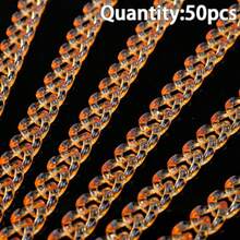 50pcs Rantai Akrilik Transparan Warna Campuran untuk Membuat Perhiasan DIY, Gelang, Gantungan Mobil, dan Aksesoris Rantai Ponsel - Rantai transparan buatan sendiri - View 16