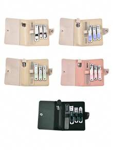 VCHOSE 10pcs Nail Clipper Set, Nail Clippers, Nail File, Ear Pick, Portable Manicure Beauty Tool Set With Storage Travel Bag, Gradient Color, Pink/Green/Purple And More Options - Multicolor - View 11