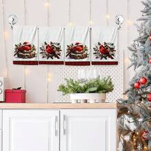 2/4/48pcs Christmas Series North American Cardinal Pattern Printed Kitchen Towels - Super Soft, Highly Absorbent Polyester Dish & Hand Towels, Perfect For Holiday Decor, Kitchen Decor, Party Decor. - Multicolor - View 12