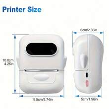 Marklife P50 White Inkless Label Maker, Mini Thermal Label Printer, Compatible With Home And Commercial Use, Suitable For Home Organization, Business, Barcode, QR Code, With 1 Roll 40x30mm (1.57x1.18in) Labels - P50 Milk Candy White + 1 Roll 40*30mm (1.57*1.18in) - View 9