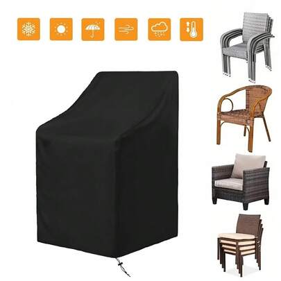 Garden Stackable Chair Covers Waterproof Outdoor Stacking Chair Cover68*68*120CM