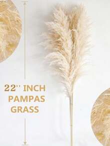 5/10/20 Stücke künstliches Pampasgras Dekor 22 Zoll kleiner künstlicher Schilf-Federstrauß, braunes Pampasgras Dekoration im Boho-Stil Raum Blumendekoration Hochzeit Vase Kranz Dekoration, Schlafzimmer Dekoration, Boho Hochzeit Dekoration, Bodendekoration, Zeremonie Hintergrund künstlicher Strauß, Muttertagsgeschenk, Geburtstags-Jahrestagsgeschenk, DIY Kranz Dekoration - Braun - Übersicht 3