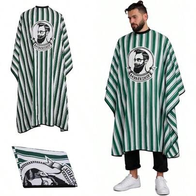 Capa Profesional para Barberia, Capa para Corte de Cabello y Afeitado Ajustable Ligera para Barberos Estilistas |