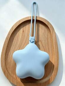 Star-Shaped Pacifier Storage Bag, Dust-Proof Silicone Material, Compact And Portable, With Hanging Rope, Can Hang And Store Earphones, Keys, Coins - Multicolor - View 15