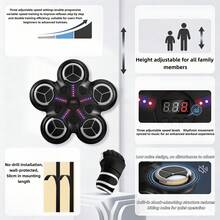 2026 Hot Wall-Mounted Boxing Game Machine, Voice Music & LED Screen With Gloves, Daily Fitness Entertainment Toy - Multicolor - View 5